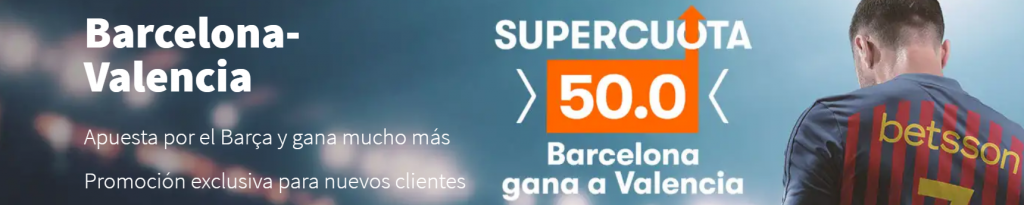 Supercuota La Liga Betsson Barcelona - Sevilla